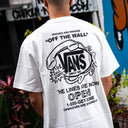 Playera Vans Hot Lines White