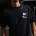 Playera Vans Stacked Hi Black White