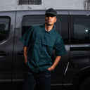 Camisa Vans Larkspur Solid Workwear Mystic Moss