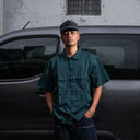 Camisa Vans Larkspur Solid Workwear Mystic Moss