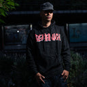 Sudadera Deathwish Death Spray Black White Red