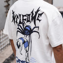 Playera Welcome Widow White Purple