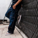 Pantalon Benzaa Carpintero Costuras Rojas