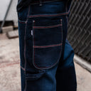 Pantalon Benzaa Carpintero Costuras Rojas