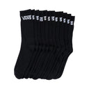 Calcetas Vans Classic Crew Black (6 Pares)