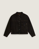 Chamarra Vans Check 5 Denim Trucker Black Vintage Cocoa