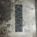 Lija Taco Corazon Puas Negro Rosa