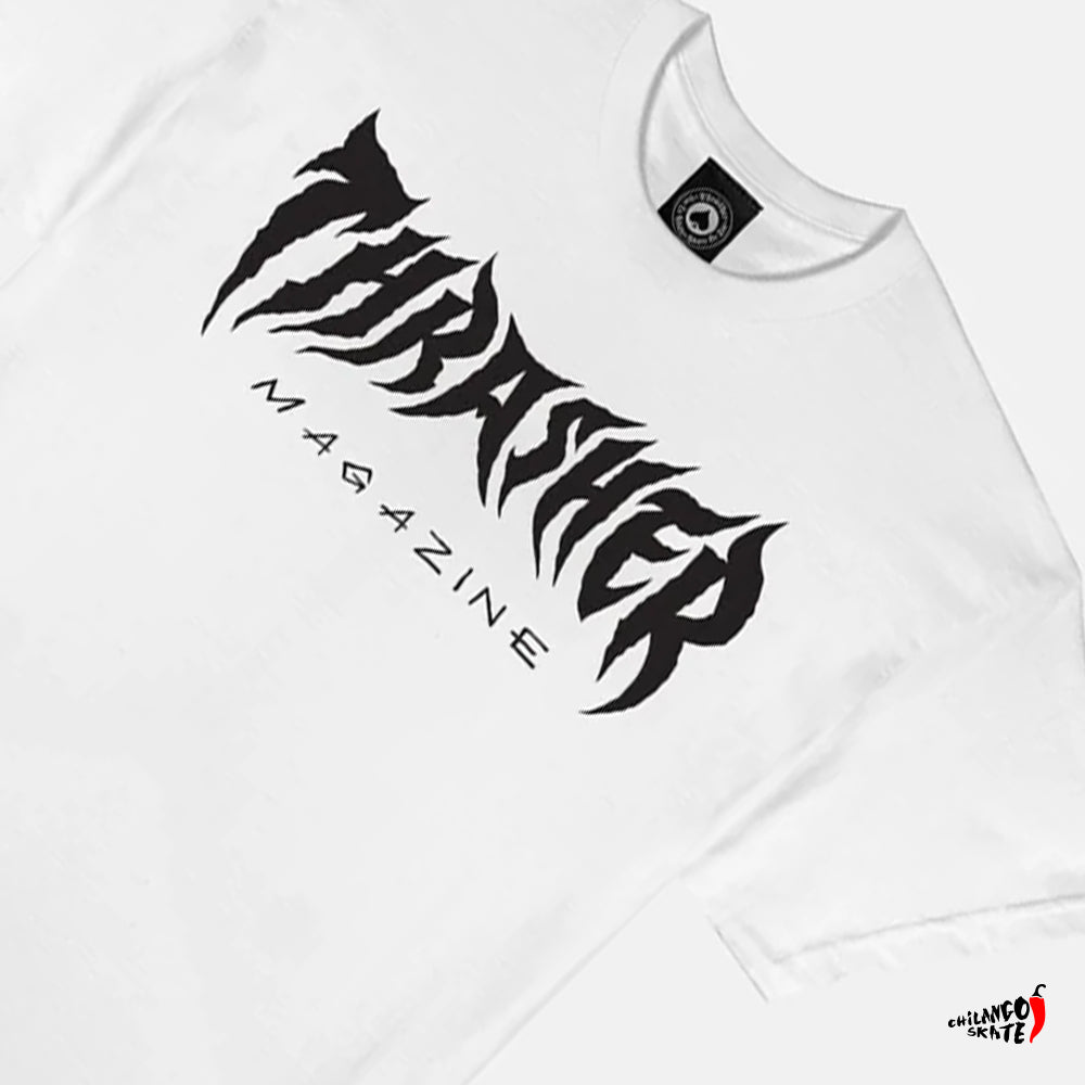 Thrasher Flame Playera Thrasher Blanca Skate Mag Skate Playera
