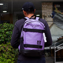Mochila Mayas Script Lila con Porta Tablas