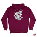 Sudadera Santa Cruz Girls Zip Moon Dot Reflection Maroon