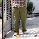 Pantalon Benzaa Carpintero Gabardina Olivo