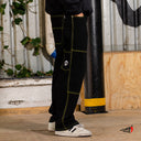 Pantalon Benzaa Rodilla Hilos Amarillo