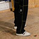 Pantalón Benzaa Rodilla Hilos Amarillo