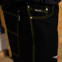 Pantalon Benzaa Rodilla Hilos Amarillo