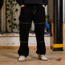 Pantalón Benzaa Rodilla Hilos Amarillo