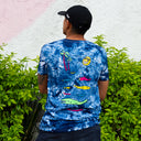 Playera Ludica La Vida Es Una Playa Tie Dye