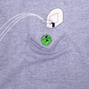Playera Ripndip Hoops Pocket Heather Grey