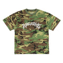 Playera Welcome Barb Camo Boxy Garment Dyed