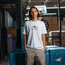 Playera Benzaa Ladrillos Blanca