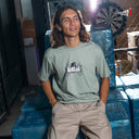 Playera Benzaa Ladrillos Gris