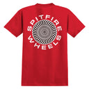 Playera Spitfire Classic 87 Swirl Fill Red