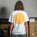 Playera Spitfire Swirl Overlay White Yellow