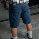 Short Spitfire Big Head Flame Denim Mezclilla Stone Wash