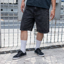 Short Real Mezclilla Stone Wash Black