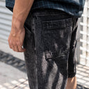 Short Real Mezclilla Stone Wash Black