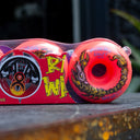 Ruedas Rata V8 Roberto Ashley Radial Shape Rojo Neon