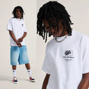 Playera Vans Stacked Hi White