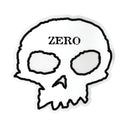 Sticker Zero Single Skull