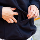 Sudadera Benzaa Negra Logo 2026