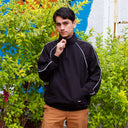 Sudadera Benzaa Quarter Zip Black
