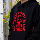 Sudadera Spitfire Pullover Live To Burn Black Red