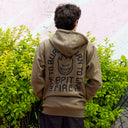 Sudadera Spitfire Zip Up Arch Embroidered Olive
