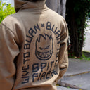 Sudadera Spitfire Zip Up Arch Embroidered Olive