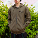 Sudadera Spitfire Zip Up Arch Embroidered Olive