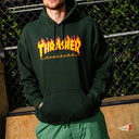 Sudadera Thrasher Flame Green