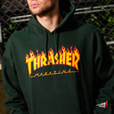 Sudadera Thrasher Flame Green
