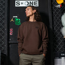 Sudadera Crewneck Spitfire Lil Eternal Brown Black