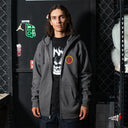 Sudadera Spitfire Classic Swirl Overlay Drip Zip Up Hoodie