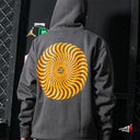 Sudadera Spitfire Classic Swirl Overlay Drip Zip Up Hoodie