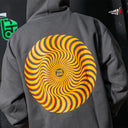 Sudadera Spitfire Classic Swirl Overlay Drip Zip Up Hoodie