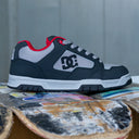 Tenis DC Coiler Grey Black Red Leather