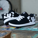 Tenis DC Court Graffik Black White Kids