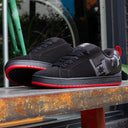 Tenis DC Court Graffik SQ Black Grey Red