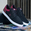 Tenis DC Crisis 2 MX Black Maroon