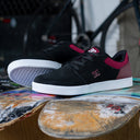 Tenis DC Crisis 2 MX Black Maroon