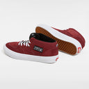 Tenis Vans Skate Half Cab Pro Burgundy White